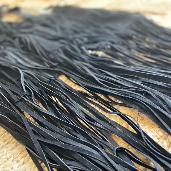 Thomas Wylde black fringe suede vest - S - Picture 7 of 8